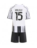 Otroške Nogometnih dresov Juventus Pierre Kalulu #15 Domači 2025-26 Kratki rokavi (+ hlače)